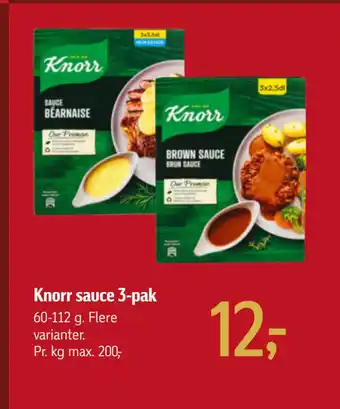 Føtex Knorr sauce 3-pak tilbud