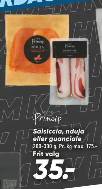 Bilka Salsiccia, nduja eller guanciale tilbud