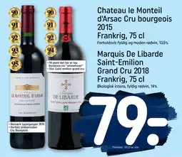 REMA 1000 Marquis De Libarde Saint-Emilion Grand Cru 2018 Frankrig, 75 cl tilbud