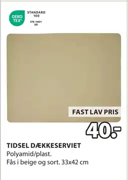 JYSK TIDSEL DÆKKESERVIET tilbud
