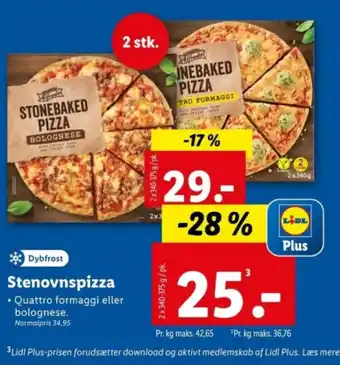 Lidl Stenovnspizza tilbud