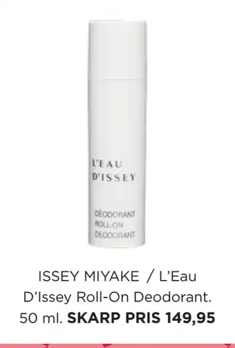 Salling ISSEY MIYAKE / L’Eau D’Issey Roll-On Deodorant tilbud