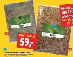 jem & fix Solsikke- og vildtfuglefrø tilbud