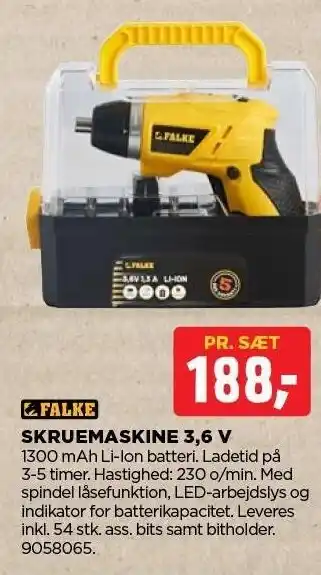 jem & fix Skruemaskine 3,6 V tilbud