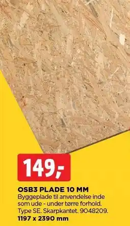 OSB3 plade 10 mm