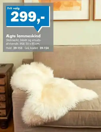 Biltema Ægte lammeskind tilbud