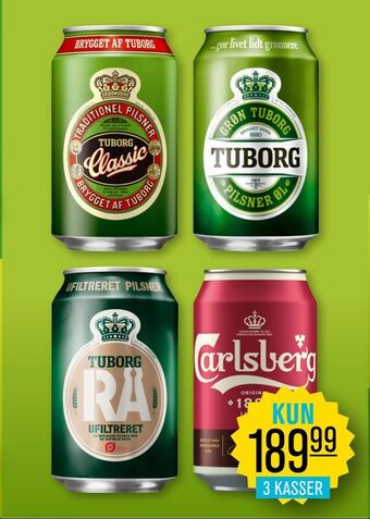 Priss tuborg classic grøn tuborg tuborg rå carlsberg 1883 tilbud