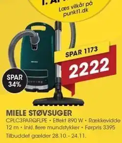 Punkt1 MIELE STØVSUGER tilbud