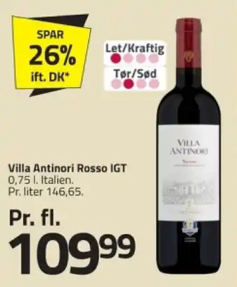 Fleggaard Villa Antinori Rosso IGT tilbud