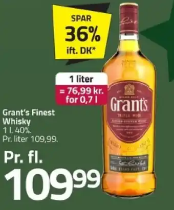 Fleggaard GRANT'S Finest Whisky tilbud