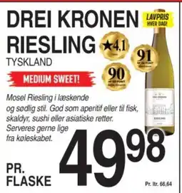 ABC Lavpris Drei kronen riesling tilbud
