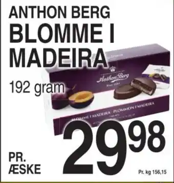 ABC Lavpris ANTHON BERG Blomme i madeira tilbud