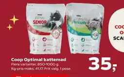 Kvickly COOP Optimal kattemad tilbud
