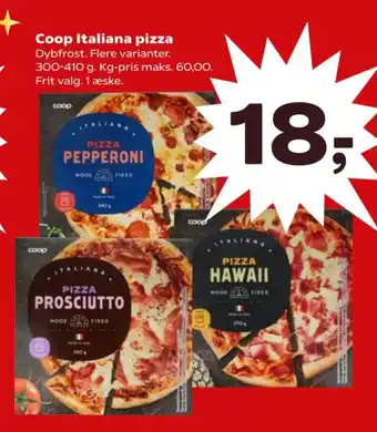 Kvickly COOP Italiana pizza tilbud