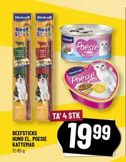 Løvbjerg BEEFSTICKS HUND EL. POESIE KATTEMAD tilbud