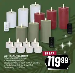 LED FYRFADSLYS EL. BLOKLYS