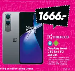 Bilka OnePlus Nord CE4 Lite 5G 256GB tilbud