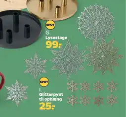 Netto Glitterpynt til ophæng tilbud
