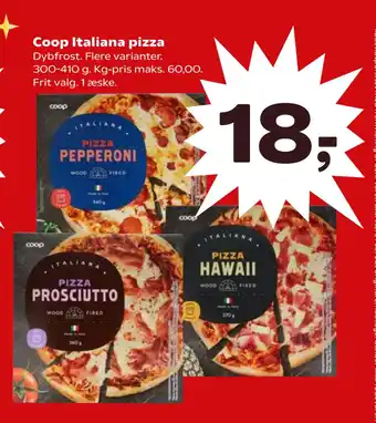 SuperBrugsen Coop Italiana pizza tilbud