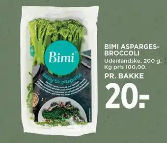 MENY BIMI ASPARGESBROCCOLI tilbud