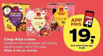 SuperBrugsen Coop Asia cubes tilbud