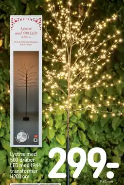 REMA 1000 Lystræ med 500 dråber LED med IP44 transformer tilbud