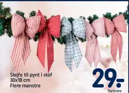 Sløjfe til pynt i stof