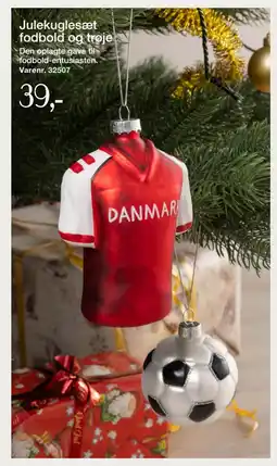 Julekuglesæt fodbold og trøje