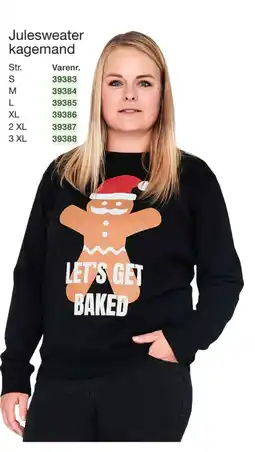 Harald Nyborg Julesweater kagemand tilbud