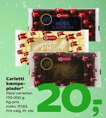 Coop 365 Carletti kæmpeplader tilbud