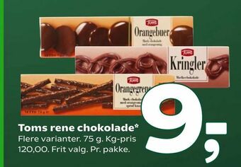 Coop 365 Toms rene chokolade tilbud