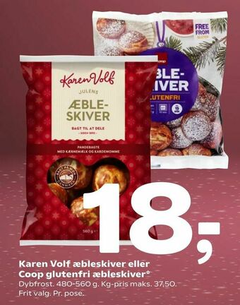Coop 365 Karen Volf æbleskiver eller Coop glutenfri æbleskiver tilbud