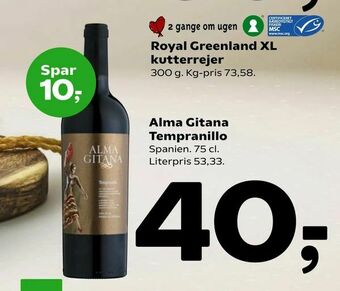 Coop 365 Alma Gitana Tempranillo tilbud