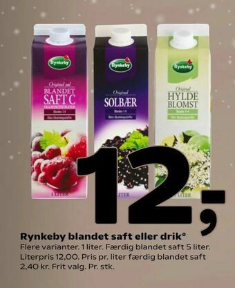 Coop 365 Rynkeby blandet saft eller drik tilbud