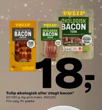 Coop 365 Tulip økologisk eller stegt bacon tilbud