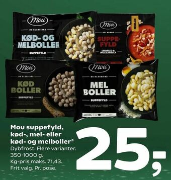 Coop 365 Mou suppefyld, kød-, mel- eller kød- og melboller tilbud