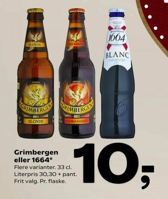 Coop 365 Grimbergen eller 1664 tilbud