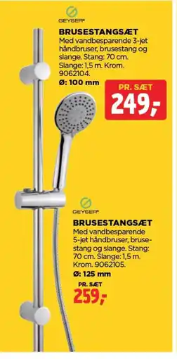 jem & fix Brusestangsæt tilbud