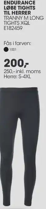 Sportigan Endurance Løbe Tights Til Herrer 250 Inkl.Moms tilbud
