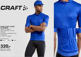 Sportigan Craft Cykel T-Shirt Til Voksne 400 Inkl. tilbud