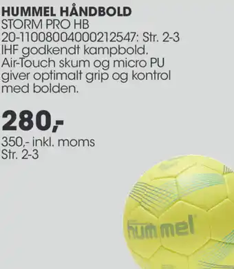 Sportigan Hummel Håndbold Storm Pro HB 350 Inkl.Moms tilbud