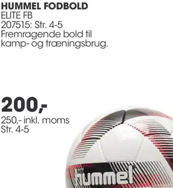 Sportigan Hummel Fodbold Elite FB 250 Inkl.Moms tilbud