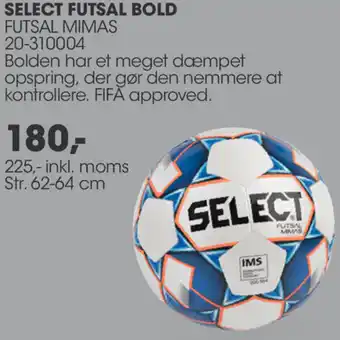 Sportigan Select Futsal Bold Futsal Mimas 20-310004 tilbud
