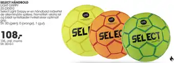 Sportigan Select Håndbold Light Grippy 135 Inkl.Moms tilbud