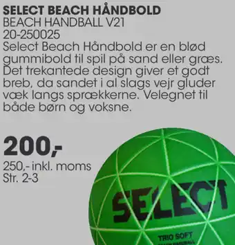 Sportigan Select Beach Håndbold Beach Handball V21 tilbud