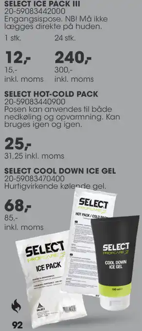 Sportigan Select Ice Pack tilbud