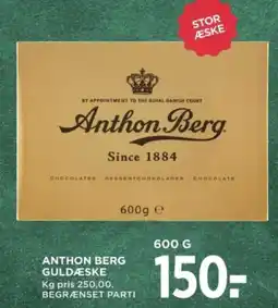 MENY ANTHON BERG guldæske tilbud