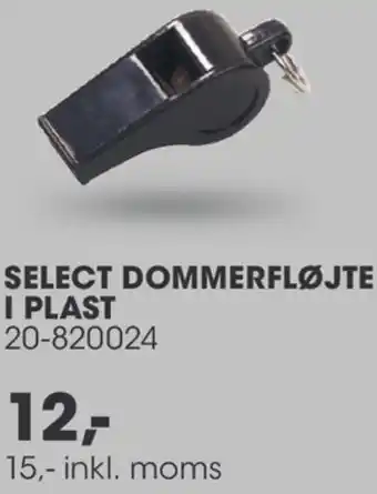 Sportigan Select Dommerfløjte I Plast tilbud