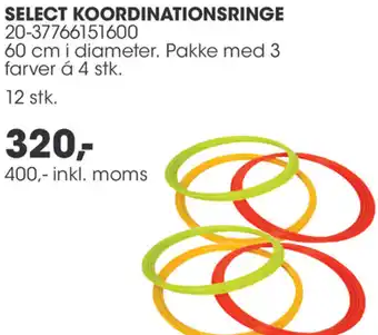 Sportigan Select Koordinationsringe 400 Inkl.Moms tilbud