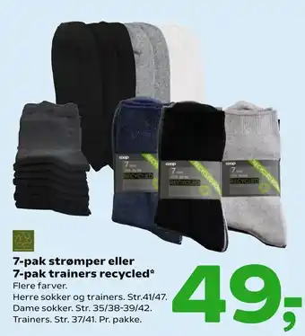 Coop 365 7-pak strømper eller 7-pak trainers recycled tilbud